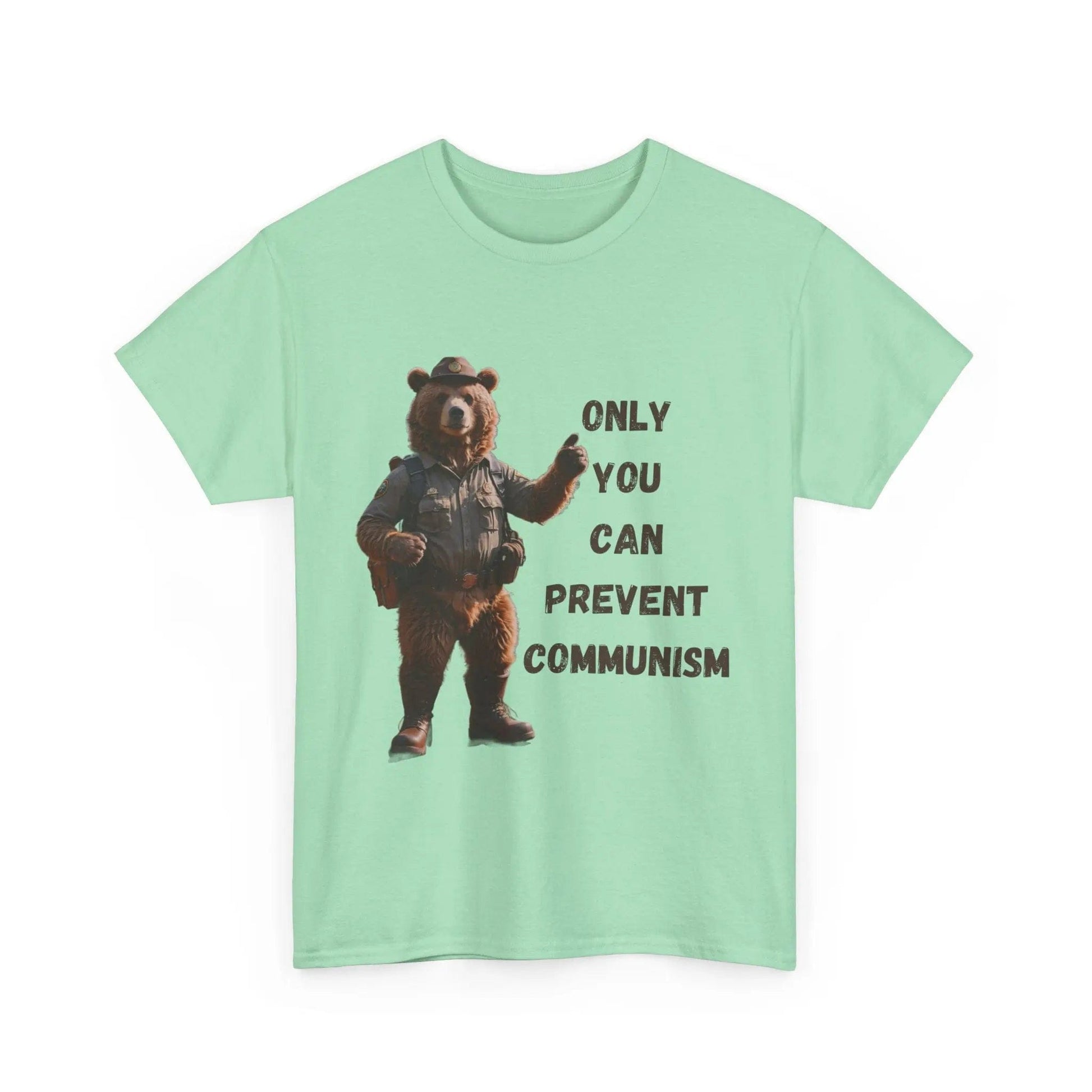 AnchorFinds.com T-Shirt Mint Green / S Only You Can Prevent Communism Unisex Heavy Cotton Tee