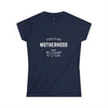 AnchorFinds.com T-Shirt Navy / S Surviving Motherhood Meltdown Women's Softstyle Tee