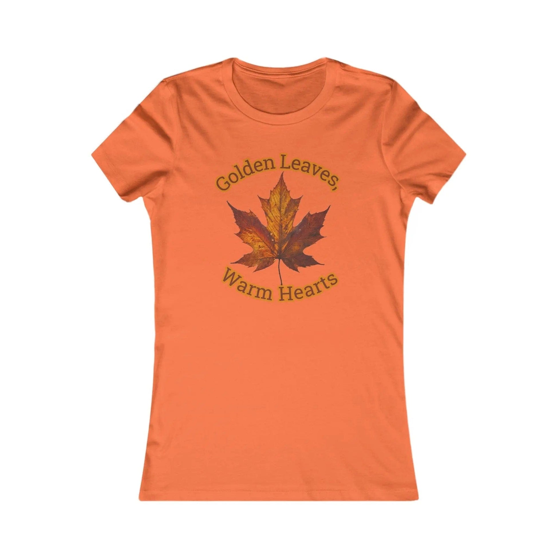 AnchorFinds.com T-Shirt Orange / S Golden Leaves, Warm Hearts Women's Favorite Tee
