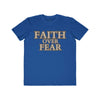 AnchorFinds.com T-Shirt Royal Blue / S Faith Over Fear Men's Lightweight Fashion Tee