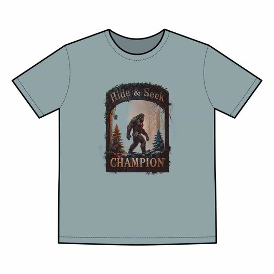 AnchorFinds.com T-Shirt S / Faded Slate Bigfoot Champion Premium Men's Staple Faded Tee