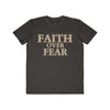 AnchorFinds.com T-Shirt Smoke / S Faith Over Fear Men's Lightweight Fashion Tee