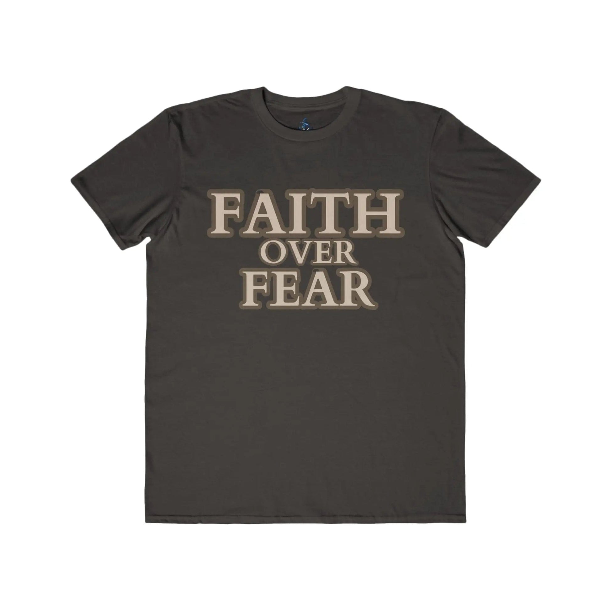 AnchorFinds.com T-Shirt Smoke / S Faith Over Fear Men's Lightweight Fashion Tee