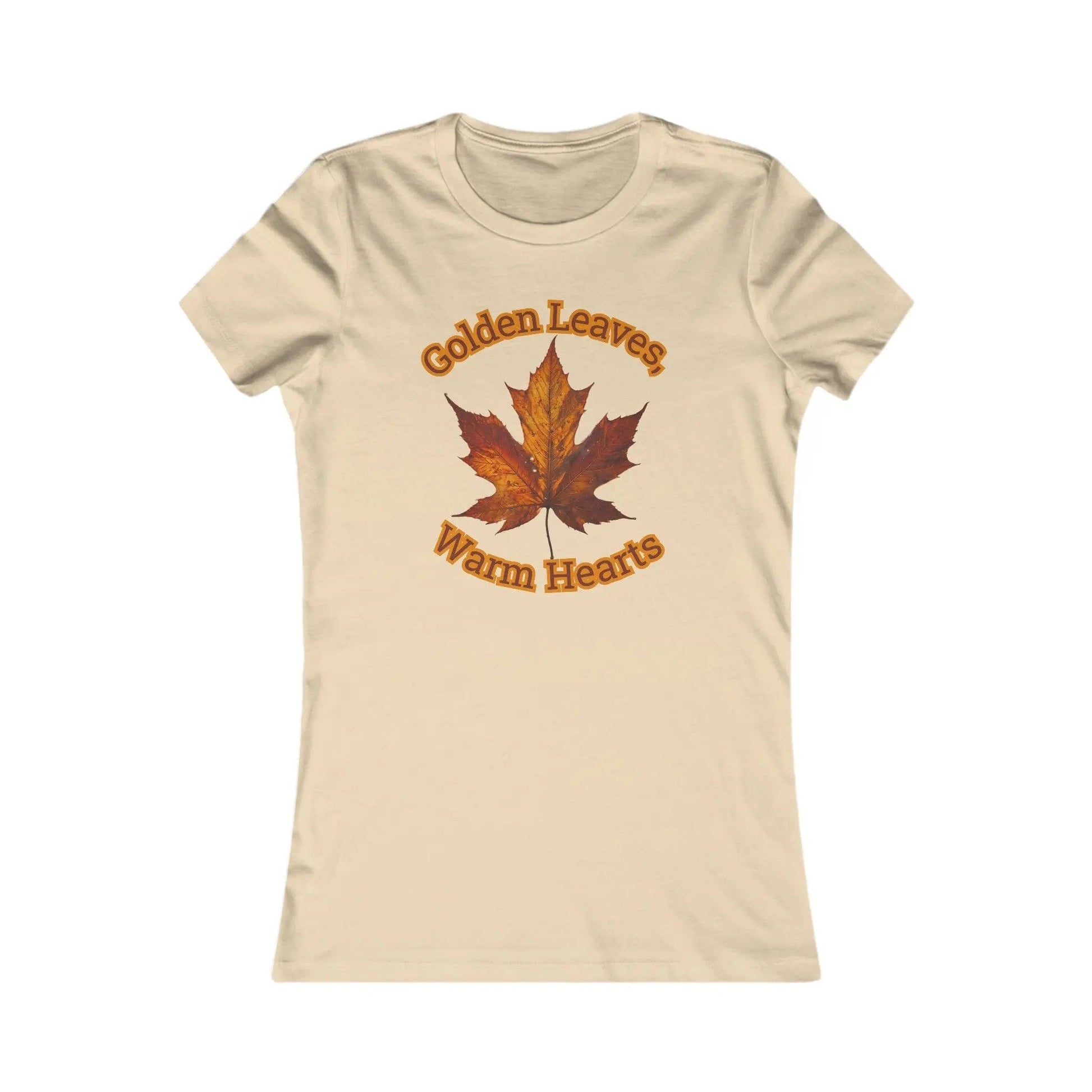 AnchorFinds.com T-Shirt Soft Cream / S Golden Leaves, Warm Hearts Women's Favorite Tee