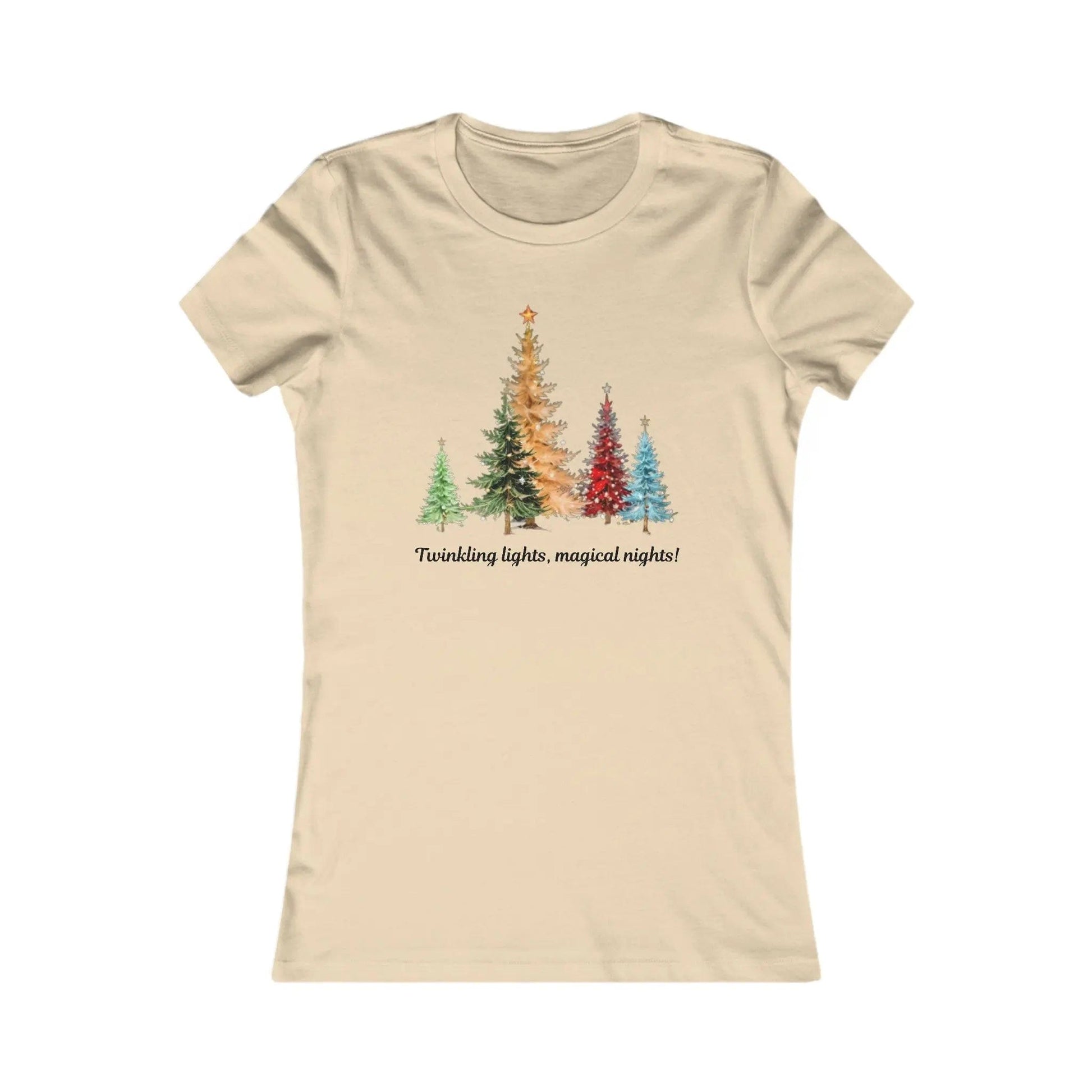 AnchorFinds.com T-Shirt Soft Cream / S Twinkling Lights, Magical Nights Women's Favorite Tee