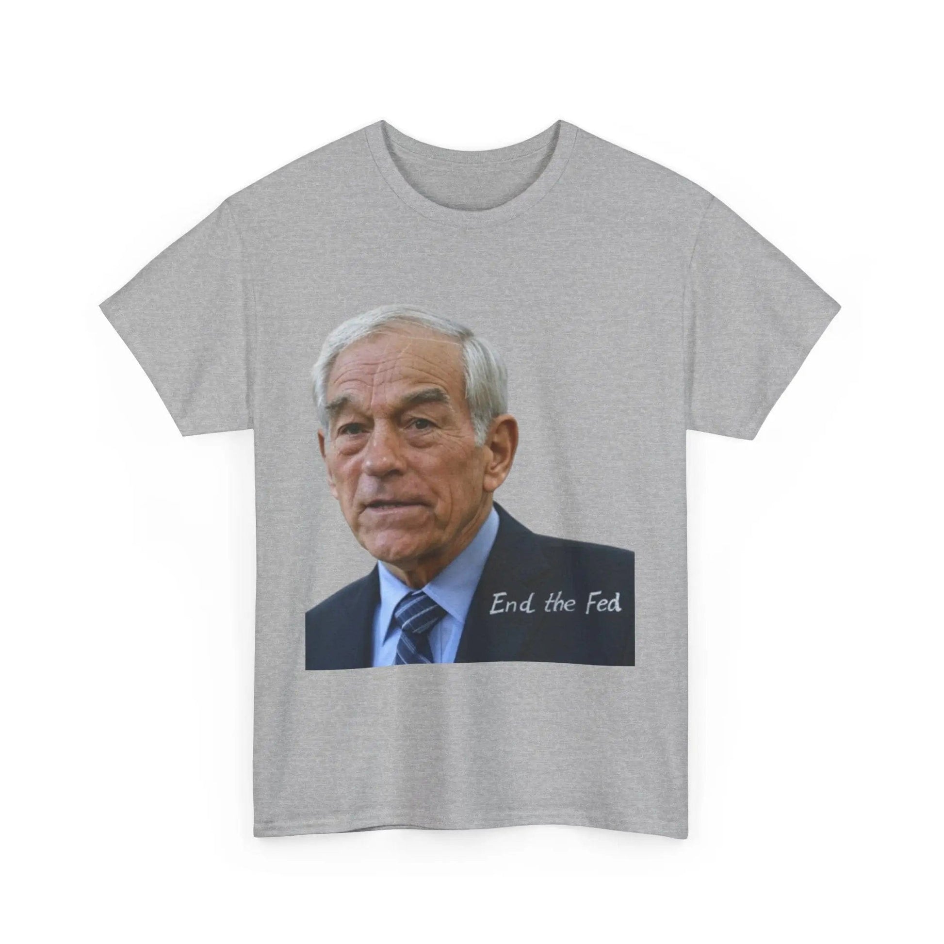 AnchorFinds.com T-Shirt Sport Grey / S End the Fed Ron Paul Unisex Heavy Cotton Tee