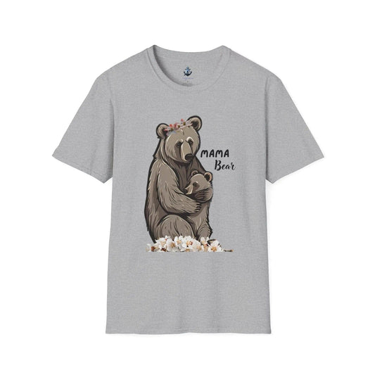 AnchorFinds.com T-Shirt Sport Grey / S Mama Bear Unisex Softstyle T-Shirt: Comfort and Style for Every Occasion