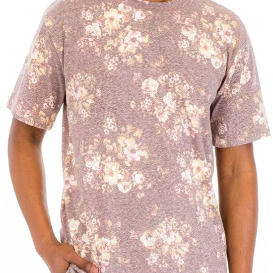 AnchorFinds.com T-Shirts Heathered Floral T-shirt