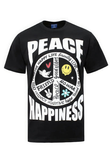 AnchorFinds.com T-Shirts Peace Happiness T-Shirts: Comfort, Style, and Positivity Combined