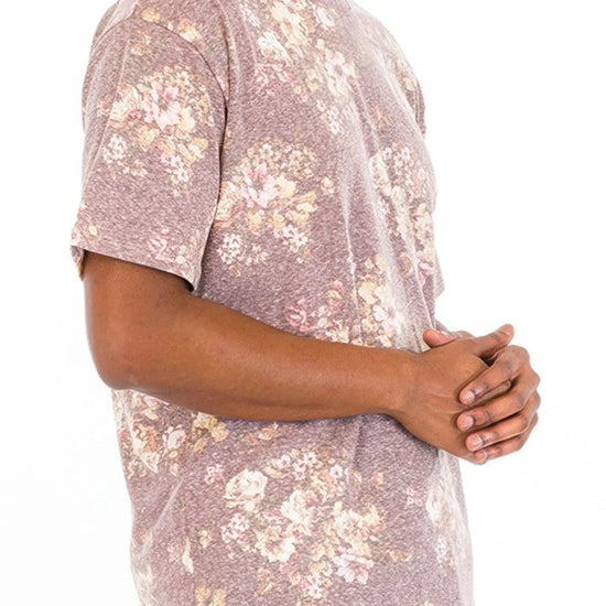 AnchorFinds.com T-Shirts Pink / S Heathered Floral T-shirt