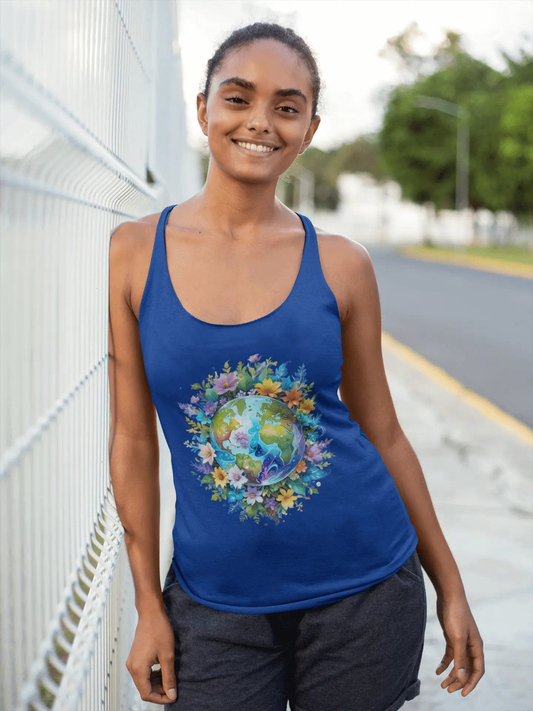 AnchorFinds.com Tank Top World Foliage Women's Ideal Racerback Tank: Lightweight Comfort