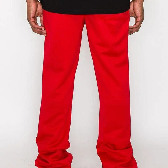 AnchorFinds.com Track Pants L Solid Flare Stacked Track Pants