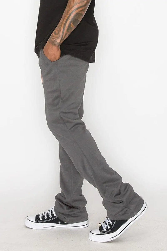 AnchorFinds.com Track Pants Solid Flare Stacked Track Pants