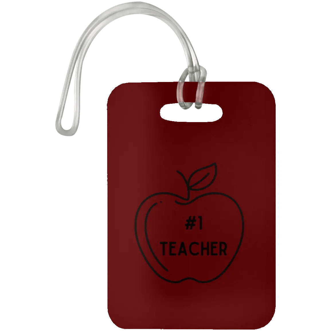 AnchorFinds.com Travel #1 Teacher / Maroon Teacher Luggage Bag Tags