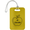 AnchorFinds.com Travel #1 Teacher / Old Gold Teacher Luggage Bag Tags