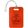 AnchorFinds.com Travel #1 Teacher / Orange Teacher Luggage Bag Tags