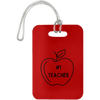 AnchorFinds.com Travel #1 Teacher / Red Teacher Luggage Bag Tags