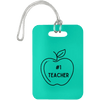 AnchorFinds.com Travel #1 Teacher / Teal Teacher Luggage Bag Tags