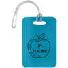 AnchorFinds.com Travel #1 Teacher / Turquoise Teacher Luggage Bag Tags