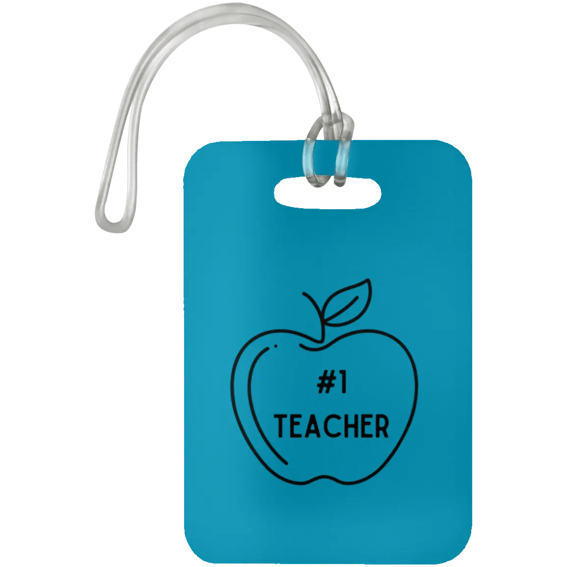 AnchorFinds.com Travel #1 Teacher / Turquoise Teacher Luggage Bag Tags