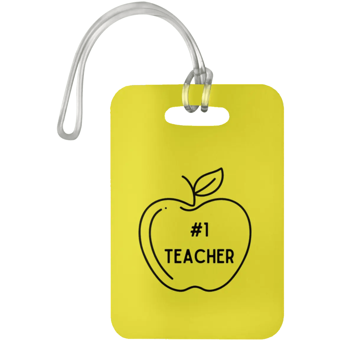 AnchorFinds.com Travel #1 Teacher / Yellow Teacher Luggage Bag Tags
