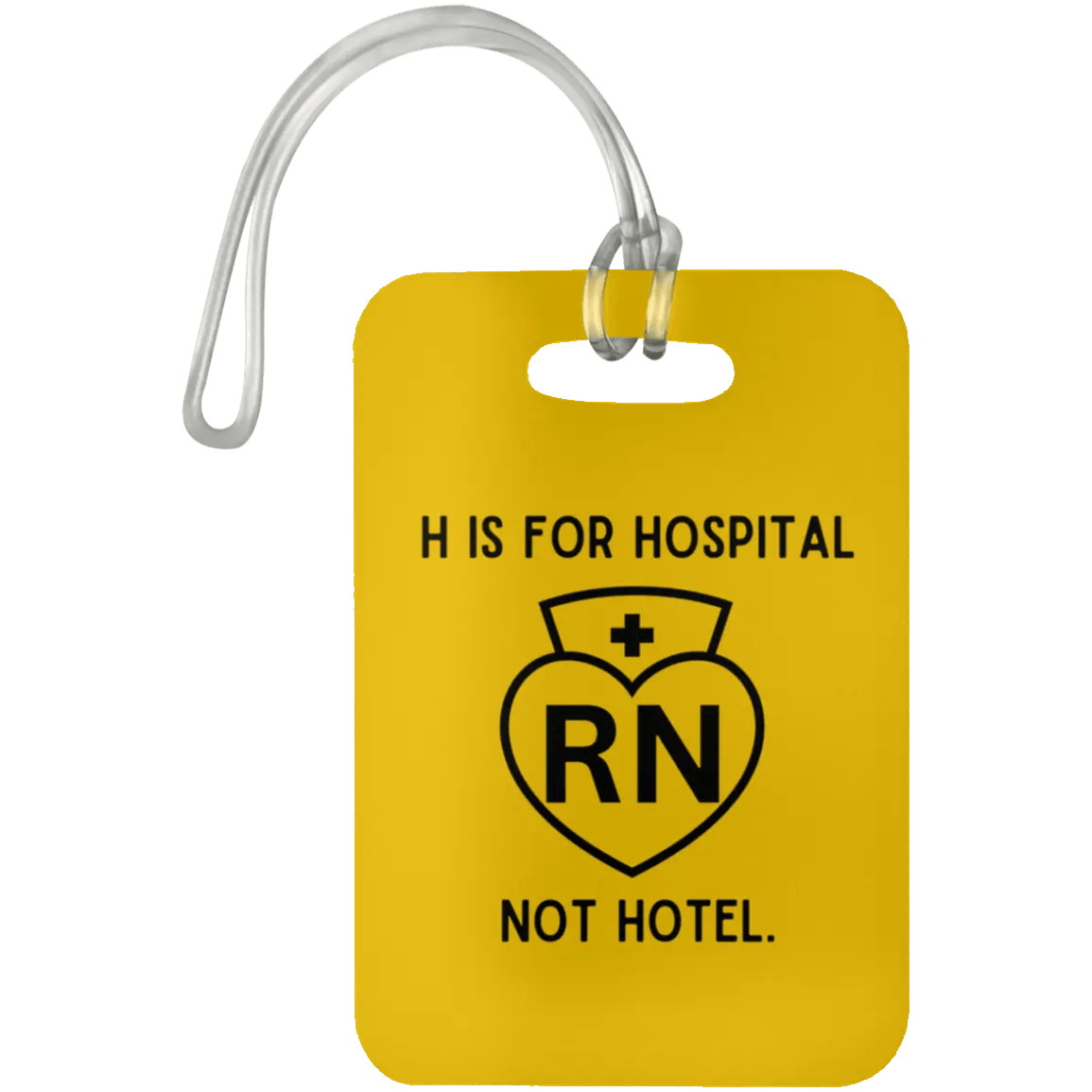 AnchorFinds.com Travel Athletic Gold H Is For Hospital, Not Hotel: Add Humor to Your Travels with This Luggage Bag Tag