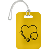 AnchorFinds.com Travel Athletic Gold Nurse Heart Luggage Bag Tag