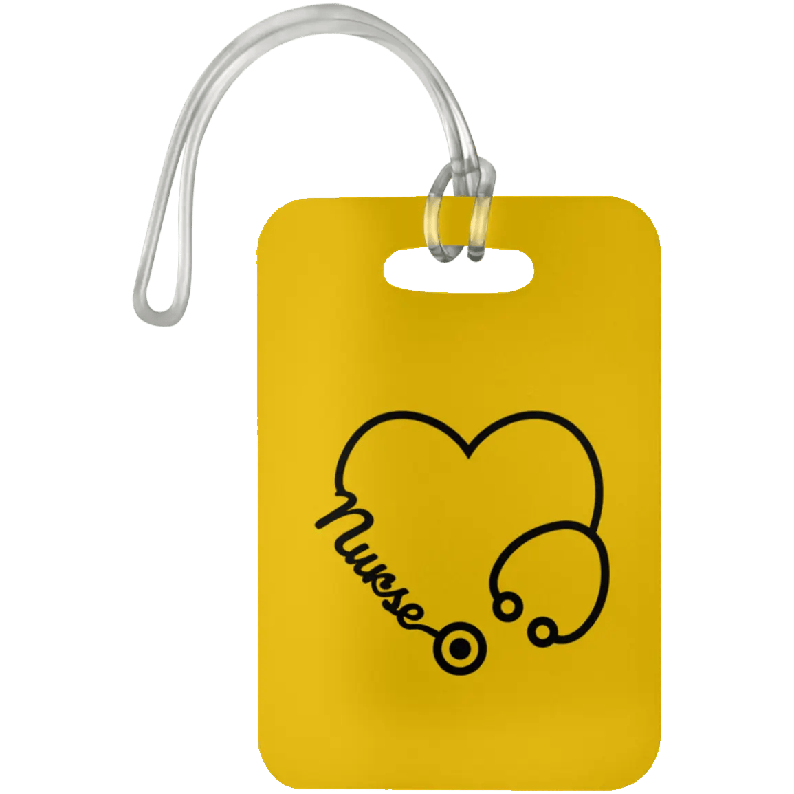 AnchorFinds.com Travel Athletic Gold Nurse Heart Luggage Bag Tag