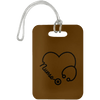 AnchorFinds.com Travel Brown Nurse Heart Luggage Bag Tag