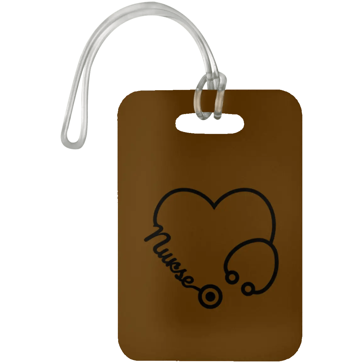 AnchorFinds.com Travel Brown Nurse Heart Luggage Bag Tag
