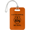 AnchorFinds.com Travel Burnt Orange H Is For Hospital, Not Hotel: Add Humor to Your Travels with This Luggage Bag Tag