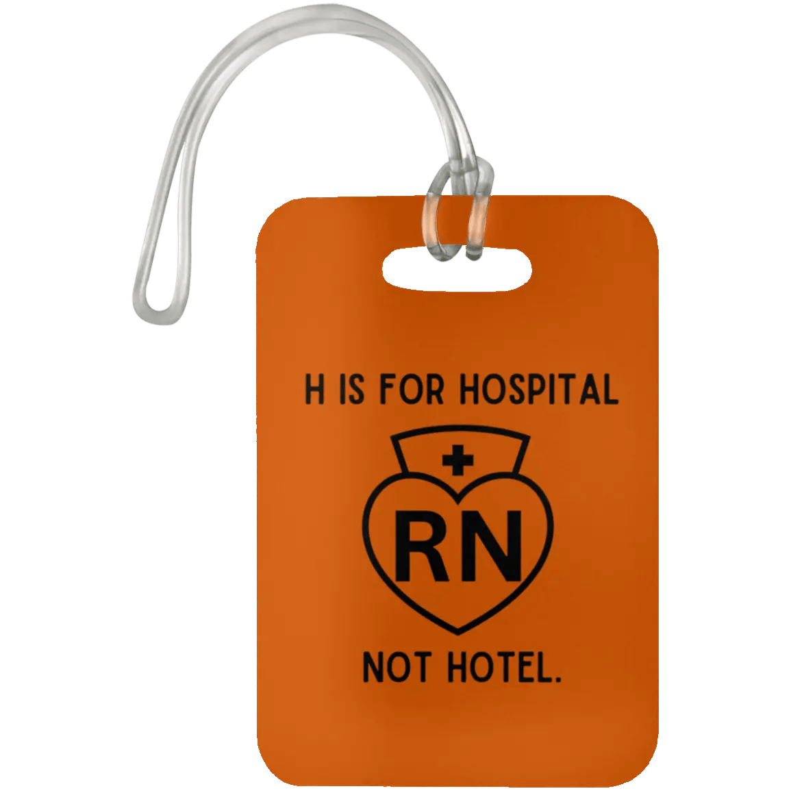 AnchorFinds.com Travel Burnt Orange H Is For Hospital, Not Hotel: Add Humor to Your Travels with This Luggage Bag Tag