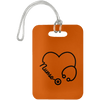 AnchorFinds.com Travel Burnt Orange Nurse Heart Luggage Bag Tag