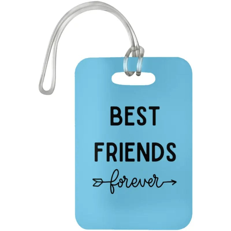 AnchorFinds.com Travel Columbia Blue Best Friends Forever Luggage Bag Tag ✈️🧳💕: Travel in Style with Your Bestie