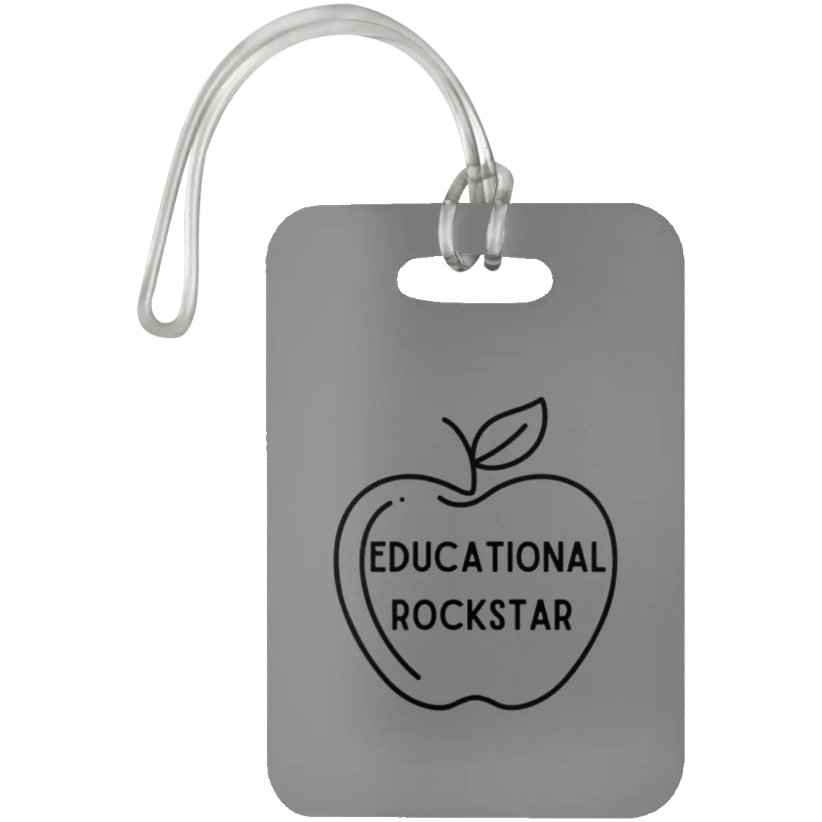 AnchorFinds.com Travel Educational Rockstar / Gray Teacher Luggage Bag Tags