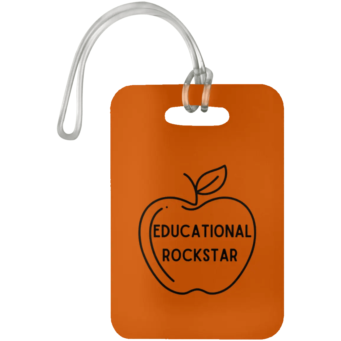 AnchorFinds.com Travel Educational Rockstar / Orange Teacher Luggage Bag Tags