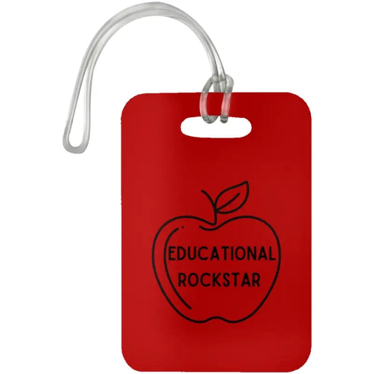 AnchorFinds.com Travel Educational Rockstar / Red Educational Rockstar Luggage Bag Tags