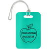 AnchorFinds.com Travel Educational Rockstar / Teal Teacher Luggage Bag Tags