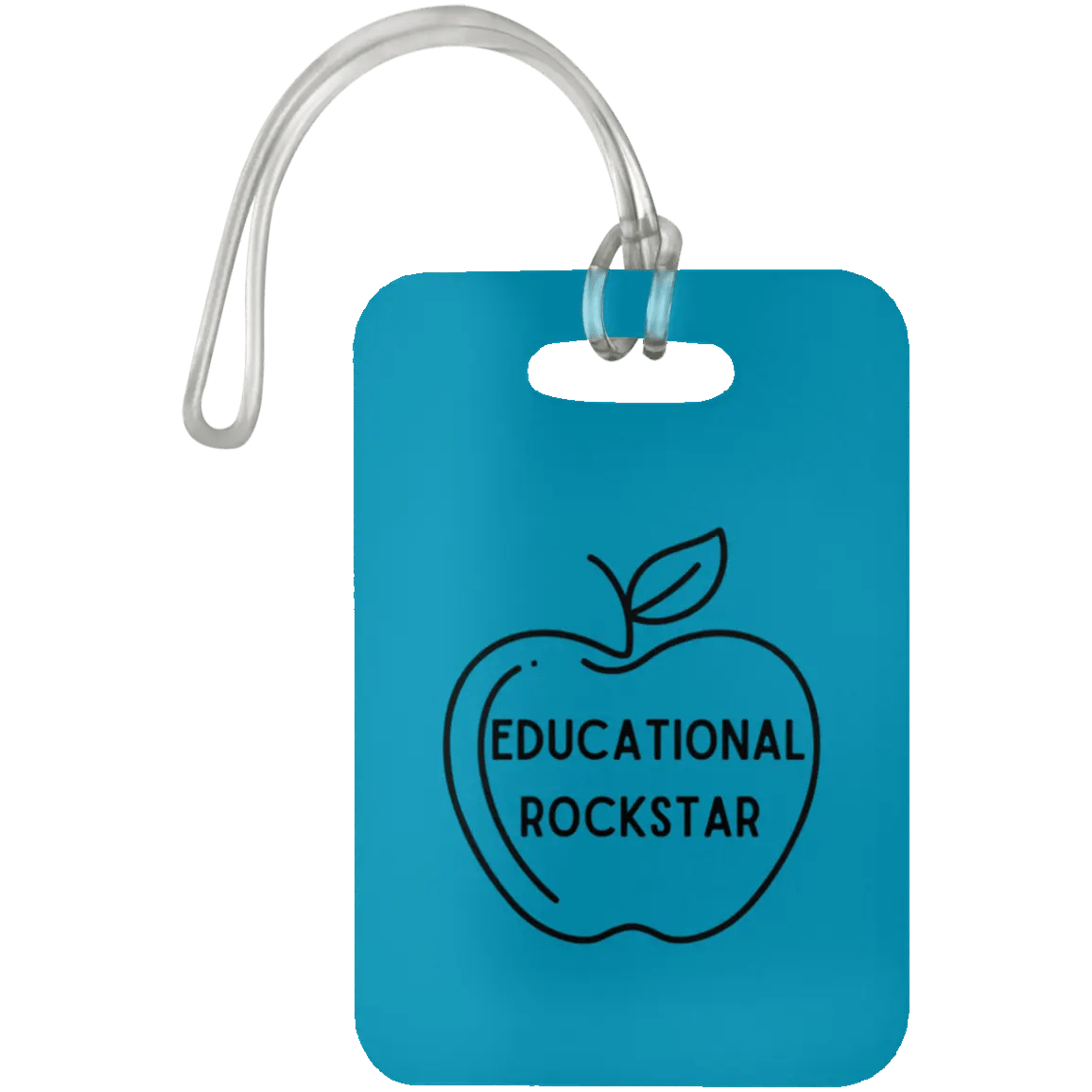 AnchorFinds.com Travel Educational Rockstar / Turquoise Teacher Luggage Bag Tags