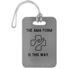 AnchorFinds.com Travel Gray AMA Form Is This Way Luggage Bag Tag