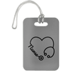 AnchorFinds.com Travel Gray Nurse Heart Luggage Bag Tag