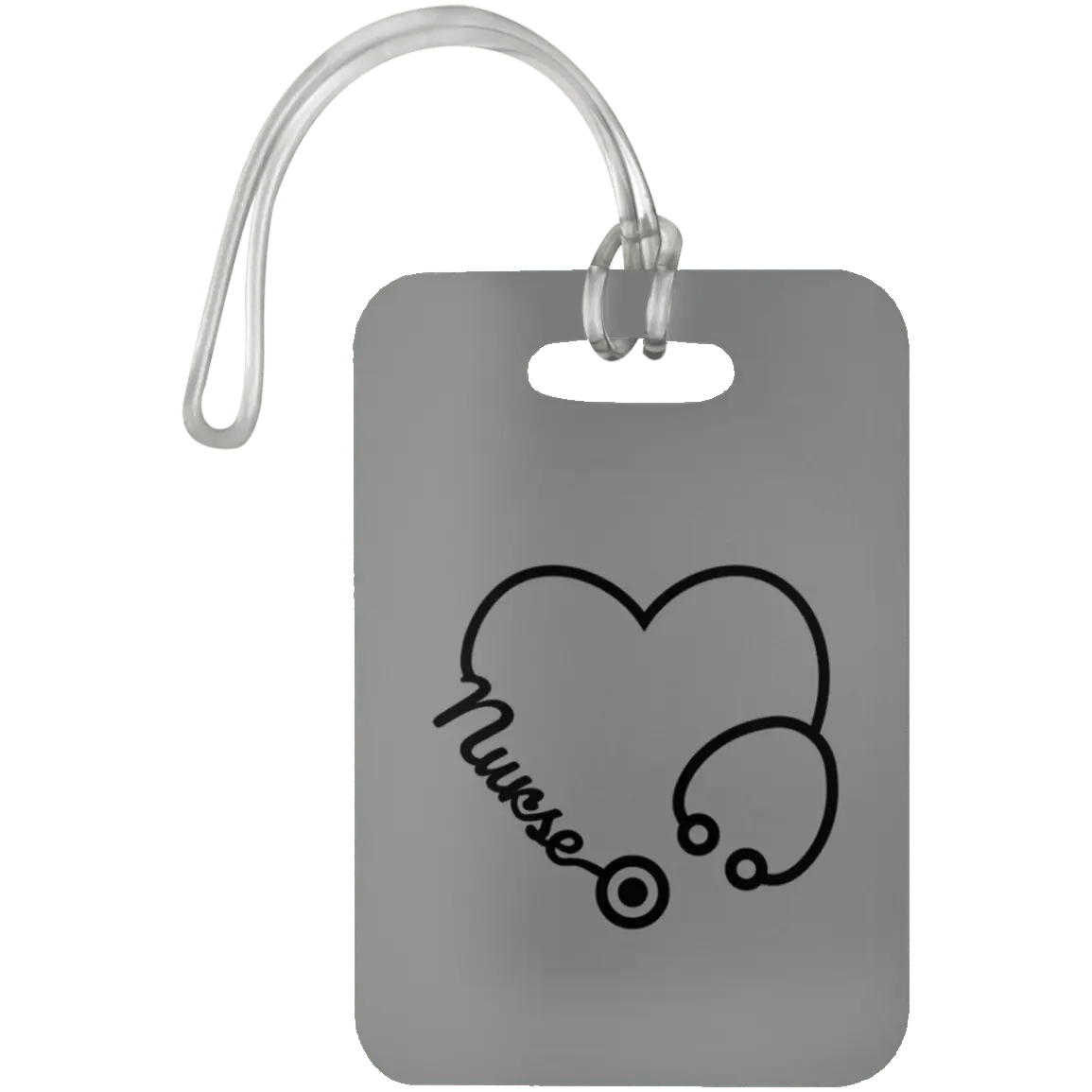 AnchorFinds.com Travel Gray Nurse Heart Luggage Bag Tag