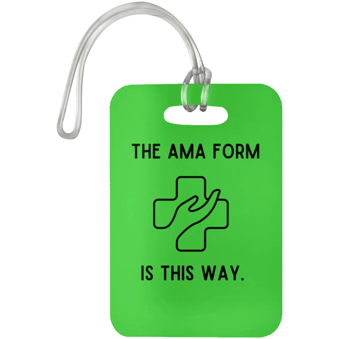 AnchorFinds.com Travel Kelly AMA Form Is This Way Luggage Bag Tag