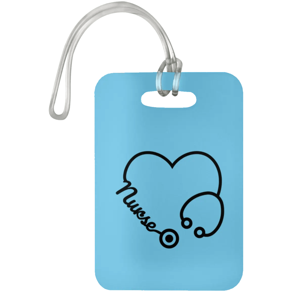 AnchorFinds.com Travel Nurse Heart Luggage Bag Tag