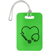 AnchorFinds.com Travel Nurse Heart Luggage Bag Tag