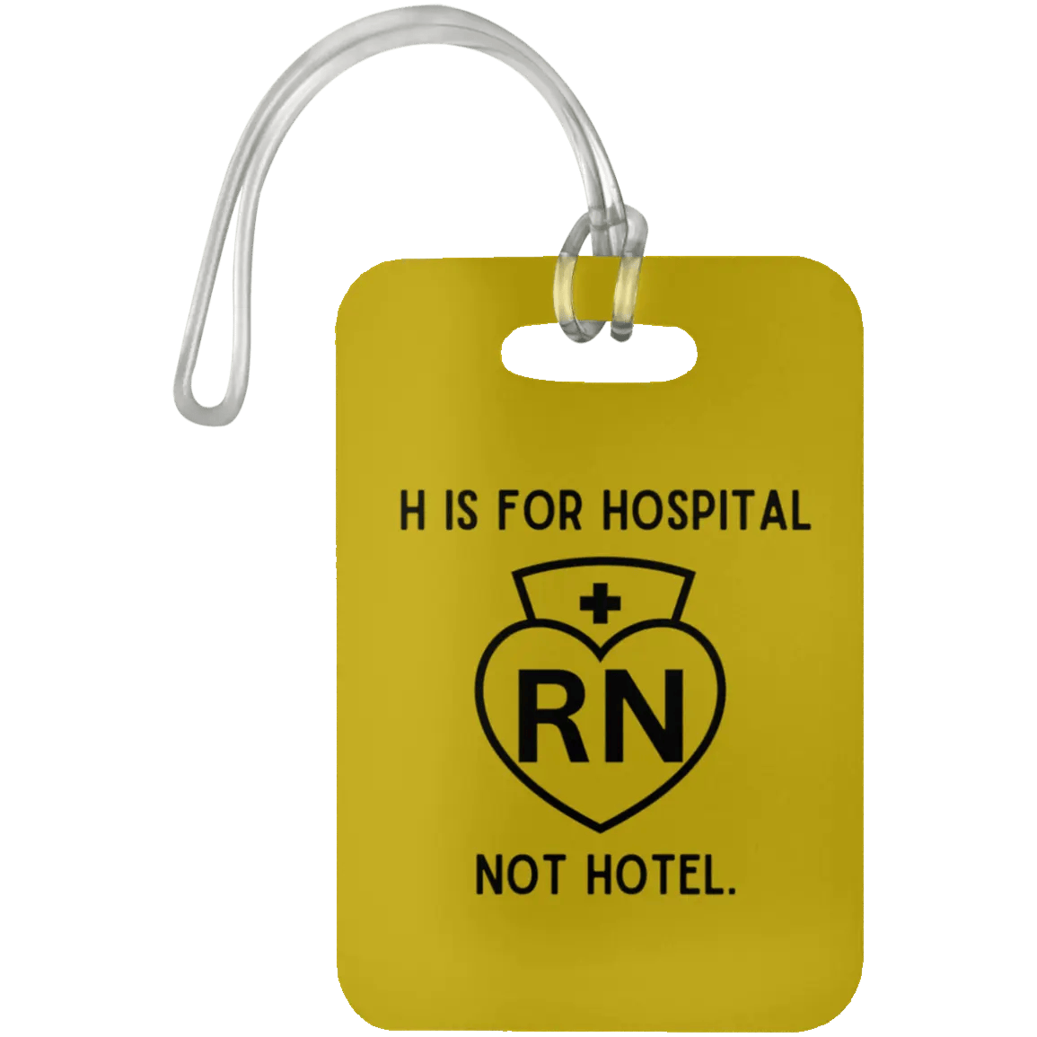 AnchorFinds.com Travel Old Gold H Is For Hospital, Not Hotel: Add Humor to Your Travels with This Luggage Bag Tag