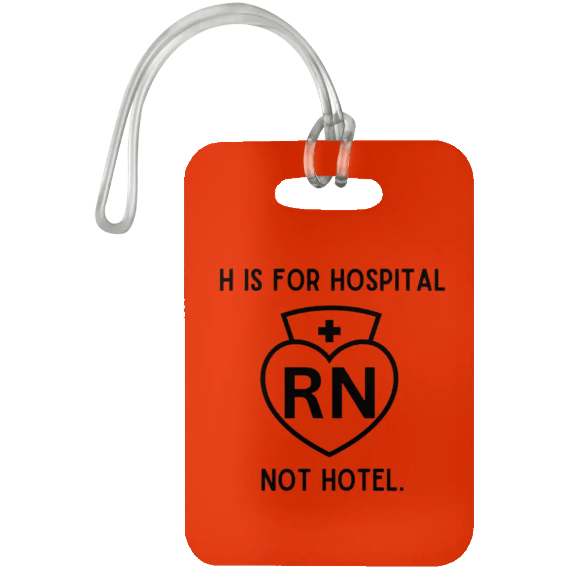 AnchorFinds.com Travel Orange H Is For Hospital, Not Hotel: Add Humor to Your Travels with This Luggage Bag Tag