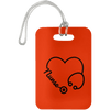AnchorFinds.com Travel Orange Nurse Heart Luggage Bag Tag
