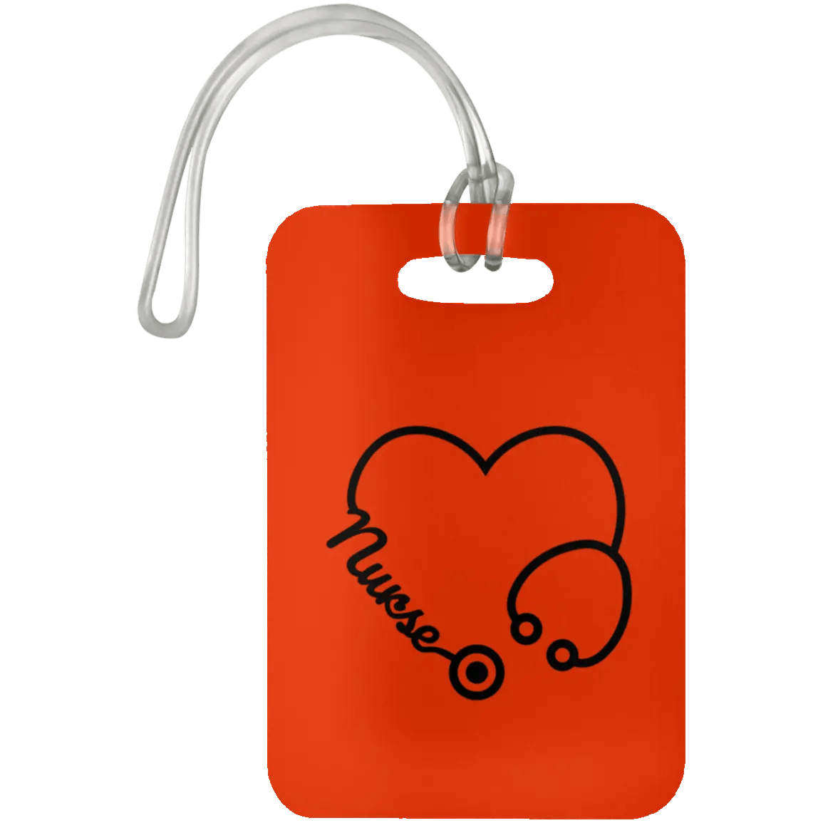 AnchorFinds.com Travel Orange Nurse Heart Luggage Bag Tag