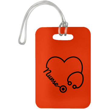 AnchorFinds.com Travel Orange Nurse Heart Luggage Bag Tag